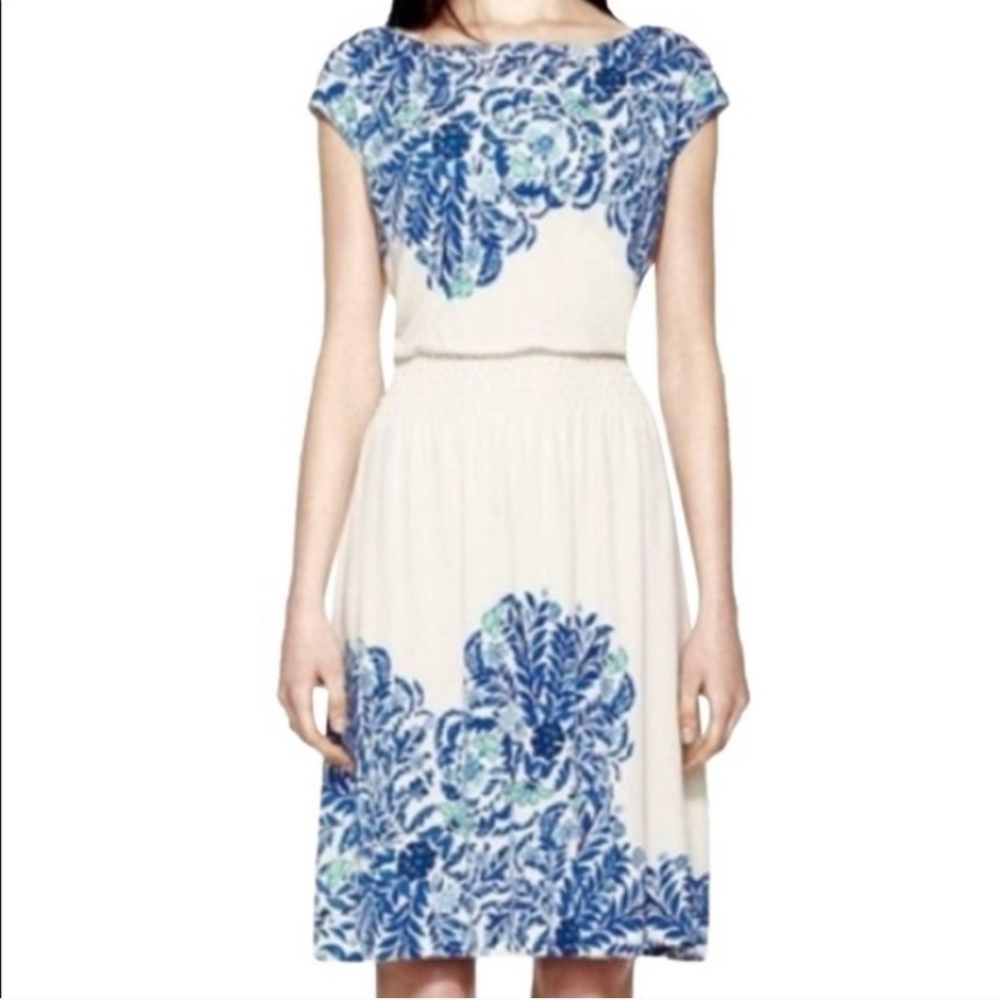 Tory Burch Cream Justina Cocktail Dress
